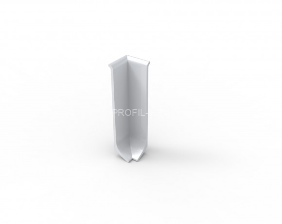 Уголок внутренний для напольного плинтуса 100 мм Диал ПЛ-100ув 0035 серый RAL 9006 Уголок внутренний для напольного плинтуса 100 мм Диал ПЛ-100ув 0035 серый RAL 9006