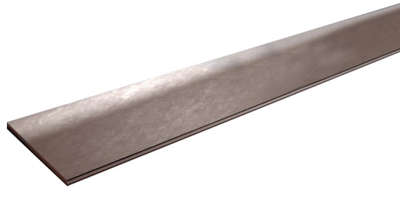 Алюминиевая полоса 15х1,5 мм бронза светлая глянец браш 2,7 м