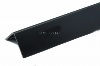Отделочный уголок ПВХ  25х25 Cezar 107 Черный 2,75 м (25 штук)