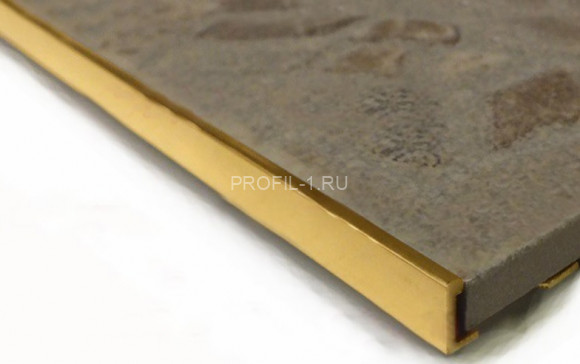 Латунный L-образный профиль TR 220 ON 22 полированный 2,7м