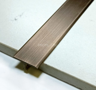 Латунный Т-образный профиль с закругленными краями SP 1409 OA 14х9 антик 2,7м Латунный Т-образный профиль с закругленными краями SP 1409 OA 14х9 антик 2,7м