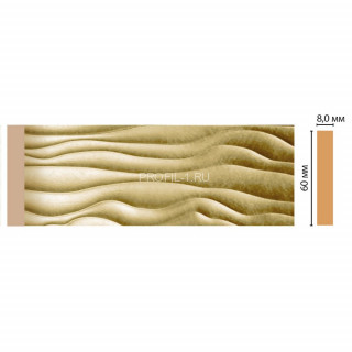 Молдинг DECOMASTER D043-374 ДМ (60x8x2400) цвет Золото Молдинг DECOMASTER D043-374 ДМ (60x8x2400) цвет Золото