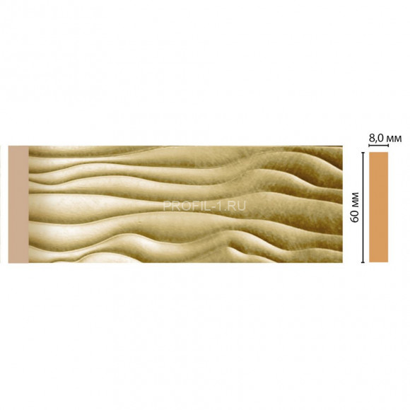 Молдинг DECOMASTER D043-374 ДМ (60x8x2400) цвет Золото Молдинг DECOMASTER D043-374 ДМ (60x8x2400) цвет Золото