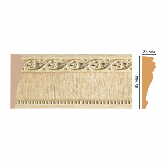 Молдинг DECOMASTER 152-5 ДМ (85x25x2400) цвет Ясень с золотом Молдинг DECOMASTER 152-5 ДМ (85x25x2400) цвет Ясень с золотом