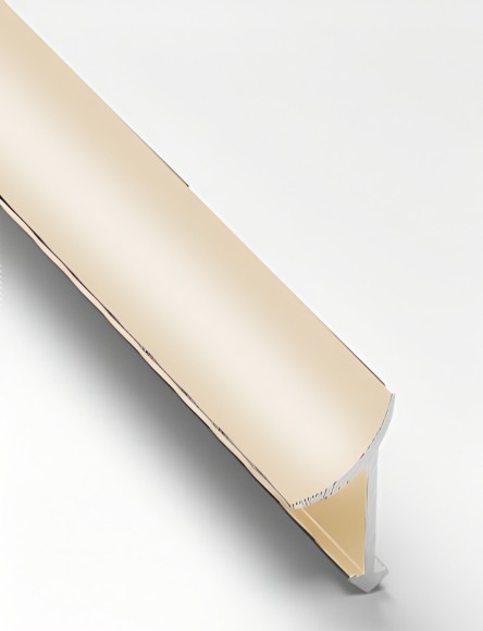 Алюминиевый внутренний угол для плитки закладной 10 мм PV30-26 светло-бежевый Ral 1015 2,5 м