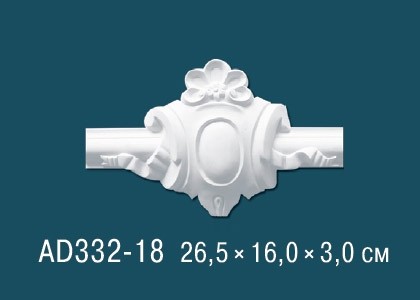 Угловой элемент с орнаментом Перфект AD332-18 265х160 мм