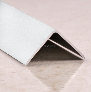 Алюминиевый уголок 40х40 мм ПН-40х40 белый муар 2,7 м
