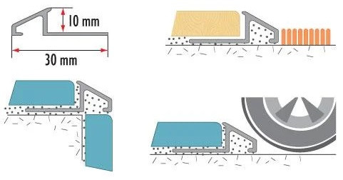 Порог-скос 10 мм Cezar PVL81 L латунь полированная 2,5 м Порог-скос 10 мм Cezar PVL81 L латунь полированная 2,5 м