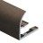 Профиль С-образный для плитки гибкий алюминий 8 мм PV25-06 бронза матовая 2,7 м