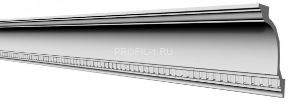 Потолочный плинтус Glanzepol GP-46 белый полистирол 132х107 мм 2 м
