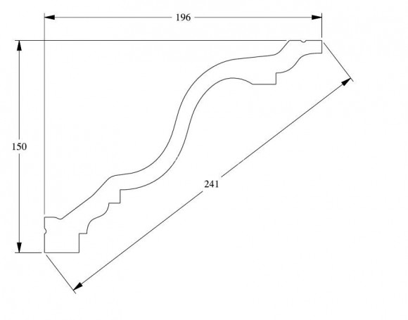 Гибкий потолочный плинтус Orac Decor Purotouch C334F белый полиуретан 150х196 мм 2м Гибкий потолочный плинтус Orac Decor Purotouch C334F белый полиуретан 150х196 мм 2м