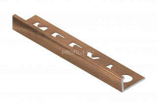 L-профиль алюминиевый 12.5 мм NEEXY PV03-06 MBR бронза матовая 2.7 м