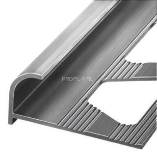 Алюминиеваый С-профиль 10 мм ПО-10 шлифованный 2.7 м