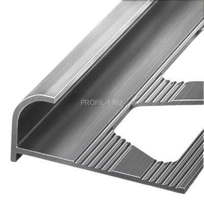 Алюминиеваый С-профиль 10 мм ПО-10 шлифованный 2.7 м