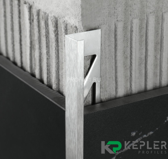 L-профиль 12х5 мм из нержавеющей стали SS 304 FSBP130-12 S S.S.304 сатинированный 2.7 м