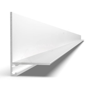 Алюминиевый микроплинтус с заходом на стену 20х32 мм Диал МП-32-3м 2334 белый муар RAL 9016 3 м Алюминиевый микроплинтус с заходом на стену 20х32 мм Диал МП-32-3м 2334 белый муар RAL 9016 3 м