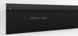Алюминиевый скрытый плинтус Laconistiq Regular черный 3 м Алюминиевый скрытый плинтус Laconistiq Regular черный 3 м