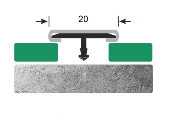 Т-профиль из нержавеющей стали 20 мм ТА-20 полированный 2,7 м