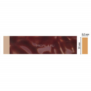 Молдинг DECOMASTER D041-62 ДМ(30x8x2400) цвет Бордо глянец Молдинг DECOMASTER D041-62 ДМ(30x8x2400) цвет Бордо глянец