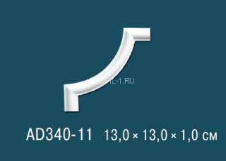 Угловой элемент с орнаментом Перфект AD340-11 130х130 мм