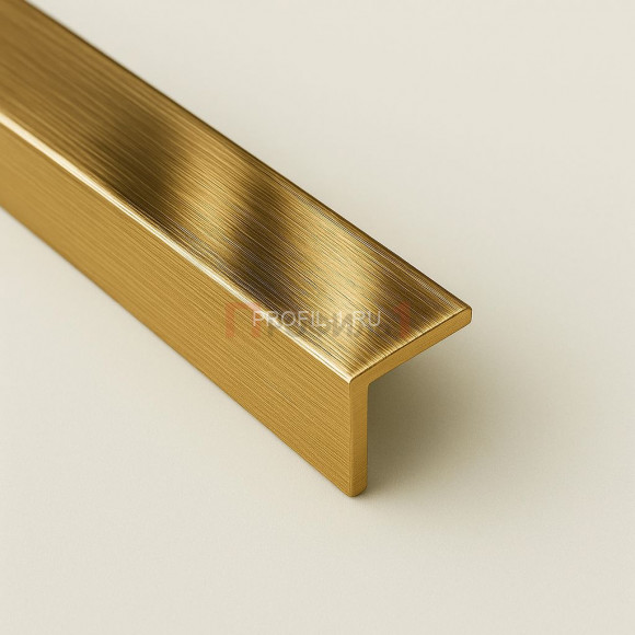 Латунный уголок 30х30 мм шлифованный 270 см