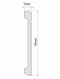 Напольный плинтус 138 мм Cezar Elegance LPC-30 белый 2,44 м