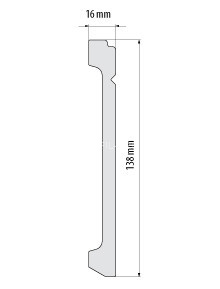 Напольный плинтус 138 мм Cezar Elegance LPC-30 белый 2,44 м Напольный плинтус 138 мм Cezar Elegance LPC-30 белый 2,44 м