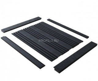 Финишный молдинг для панелей Hiwood LF124B BK114K декорированный 31х12 мм 2,7 м Финишный молдинг для панелей Hiwood LF124B BK114K декорированный 31х12 мм 2,7 м