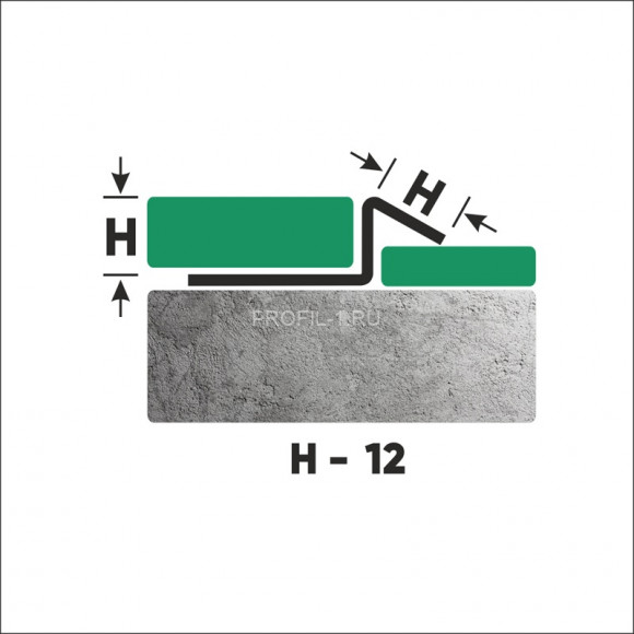 Наружный профиль из нержавеющей стали со скосом для плитки 12 мм FSG 12 S сатинированная сталь 270 см