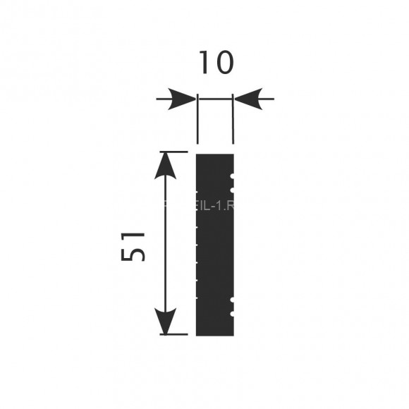 Молдинг Cosca MX-041 белый полистирол 10х51 мм 2м