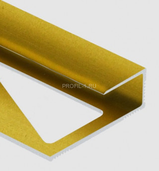 Профиль для ламината оконечный Panel L алюминий 10 мм PV44-04 золото матовое 2,7 м Профиль для ламината оконечный Panel L алюминий 10 мм PV44-04 золото матовое 2,7 м