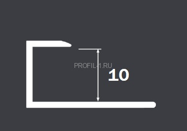 Профиль для ламината оконечный Panel L алюминий 10 мм PV44-04 золото матовое 2,7 м