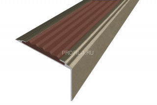 Алюминиевый порог угловой противоскользящий 20х38 мм АУ-38-Анод шампань-коричневый 1,8 м Алюминиевый порог угловой противоскользящий 20х38 мм АУ-38-Анод шампань-коричневый 1,8 м