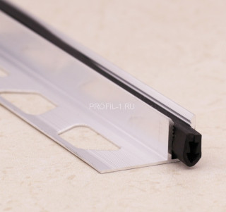 Алюминиевая база под крепление Т-профиля с резиновой вставкой Т/11 0т10 до12 без покрытия 2,7м