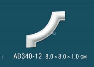 Угловой элемент с орнаментом Перфект AD340-12 80х80 мм