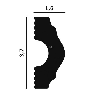 Молдинг Перфект Плюс P23 37х99 мм 200 см Молдинг Перфект Плюс P23 37х99 мм 200 см