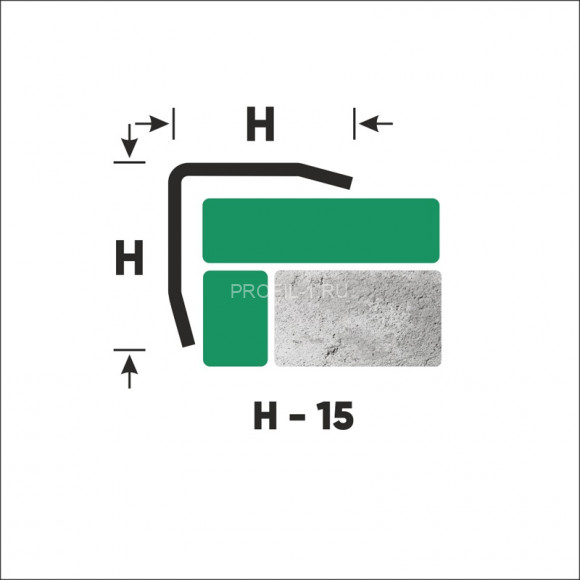 Уголок из нержавеющей стали равнополочный с загнутыми краями 15х15 мм FD 15 P полированная сталь 300 см