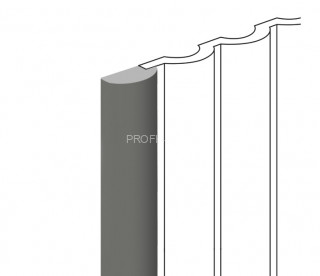 Финишный молдинг HiWood LF140B GR17 серый 12х26 мм 2,7 м Финишный молдинг HiWood LF140B GR17 серый 12х26 мм 2,7 м