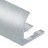 Профиль С-образный для плитки гибкий алюминий 8 мм PV25-03 серебро блестящее 2,7 м