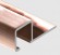 Профиль для плитки П-образный алюминий 12х12 мм PV32-15 розовый блестящий 2,7 м