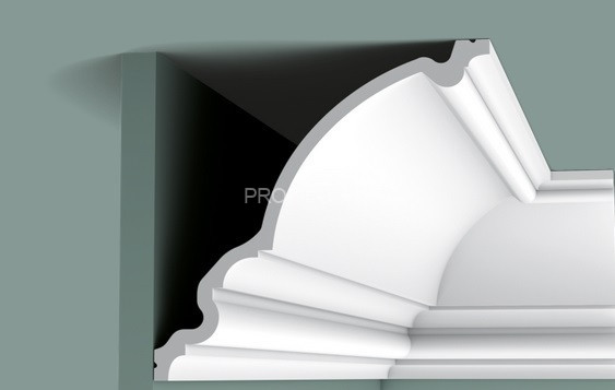 Потолочный плинтус Orac Decor Purotouch C336 белый полиуретан 271х266 мм 2м