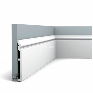 Напольный плинтус Orac Decor Duropolymer SX206 белый дюрополимер 180х18 мм 2м Напольный плинтус Orac Decor Duropolymer SX206 белый дюрополимер 180х18 мм 2м