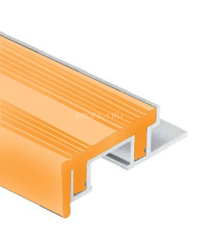 Накладка ПВХ на алюминиевую основу порога 28 мм бежевая 1 м Накладка ПВХ на алюминиевую основу порога 28 мм бежевая 1 м