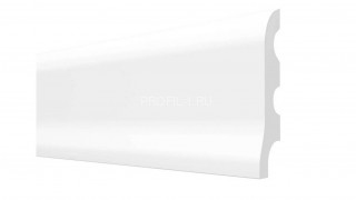 Напольный плинтус Decor-Dizayn DD18 полистирол белый, под покраску 54х16х2000 мм