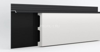 Вставка для скрытого плинтуса Laconistiq 80х13 белая 2 м Вставка для скрытого плинтуса Laconistiq 80х13 белая 2 м