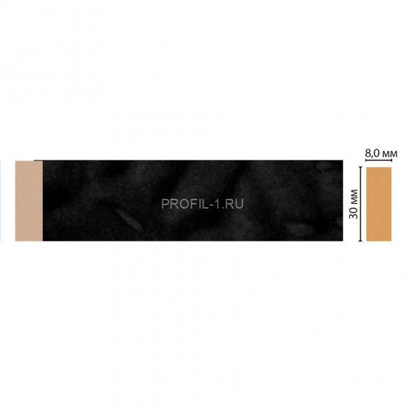 Молдинг DECOMASTER D041-195 (30x8x2400) цвет Черный глянец Молдинг DECOMASTER D041-195 (30x8x2400) цвет Черный глянец