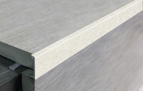 Профиль L-образный алюминиевый 8 мм ПО-Г8 бежевый муар 2,7 м