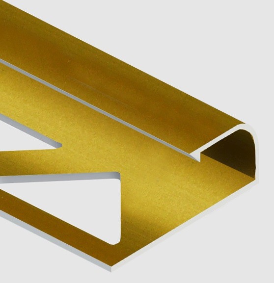 Профиль для плитки С-образный алюминий 10 мм PV14-04 золото матовое 2,7 м
