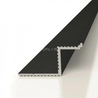Алюминиевый теневой плинтус Decaro D002.2A Black черный с возможностью LED подсветки 2 м Алюминиевый теневой плинтус Decaro D002.2A Black черный с возможностью LED подсветки 2 м