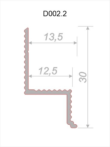 Алюминиевый теневой плинтус Decaro D002.2A Black черный с возможностью LED подсветки 2 м Алюминиевый теневой плинтус Decaro D002.2A Black черный с возможностью LED подсветки 2 м
